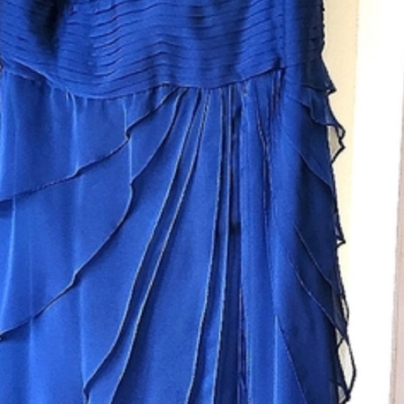Adrianna papell blue raffle maxi formal dress size 12 - Picture 13 of 13